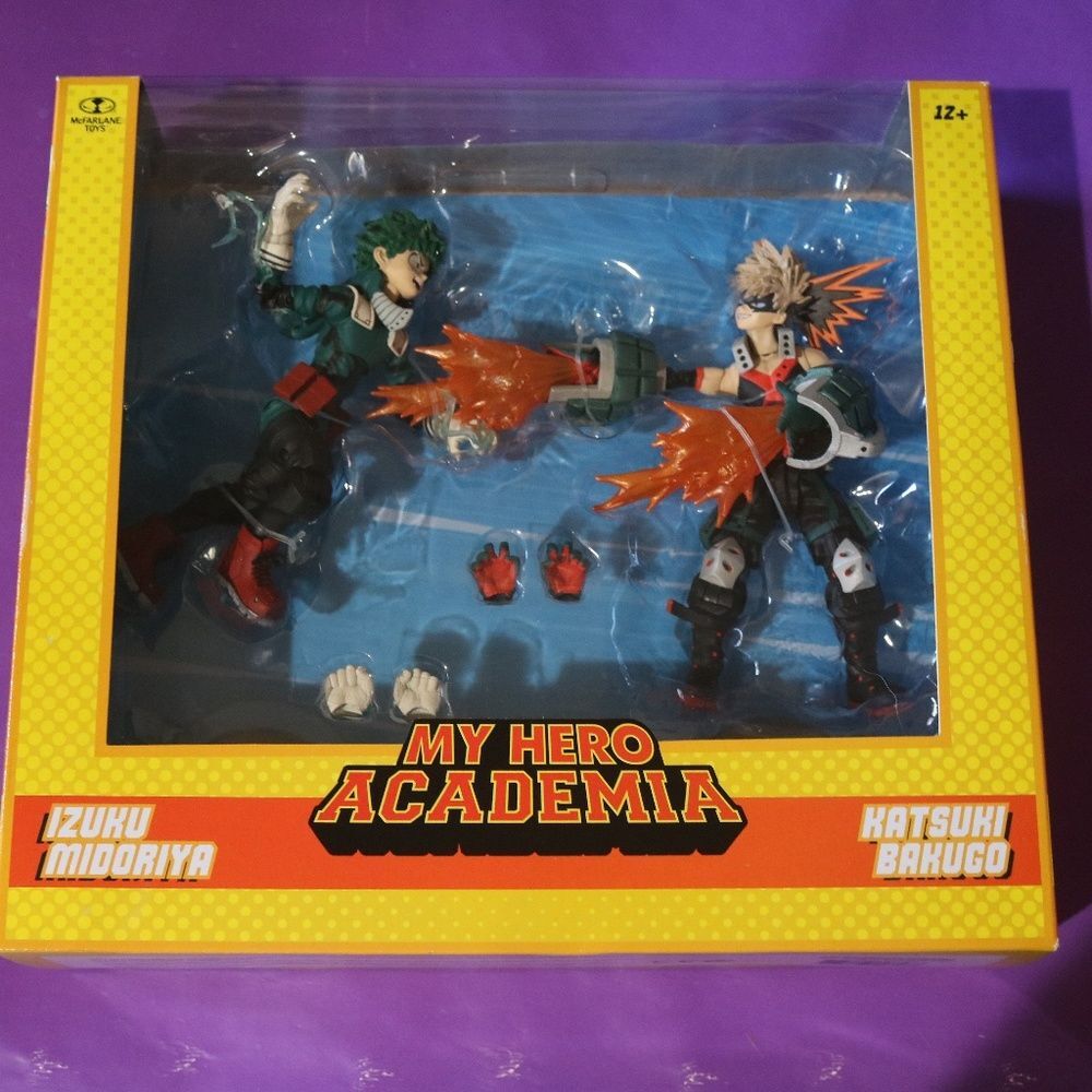 NIB My Hero Academia Midoriya & Bakugo Action Figures